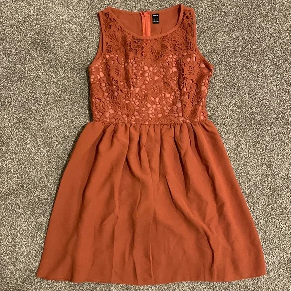SHEIN | Dresses | Shein Burnt Orange Dress | Poshmark